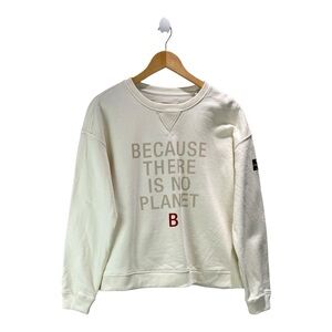 Ecoalf Women’s Llanesalf Because  Sweatshirt L Off White Sustainable Cotton